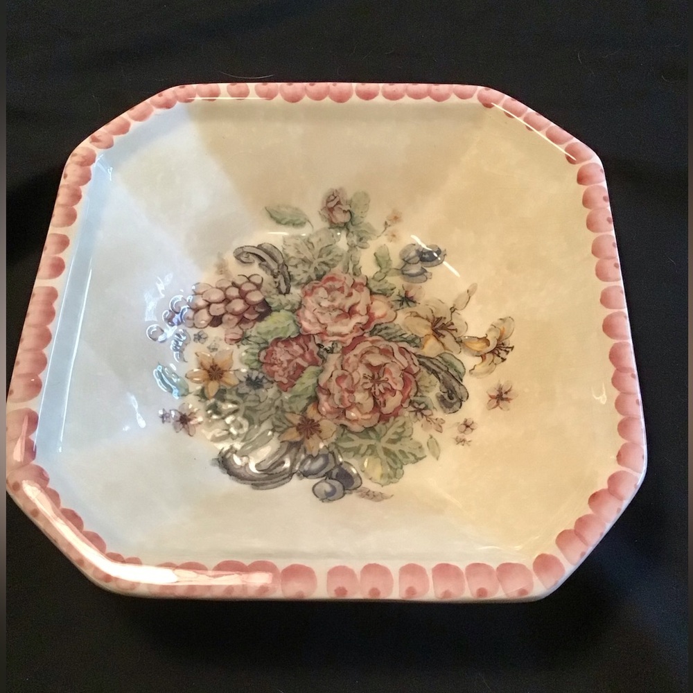 VINTAGE HIMARK FLOWER BOWL MADE IN ITALY EUC